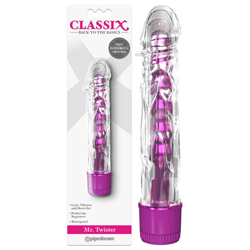Classix Mr. Twister Metallic Vibe With TPE Sleeve - Pink